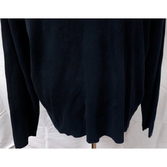 Ralph Lauren Polo Jeans Co Mens XL Blue Ribbed Long Sleeve Logo Flag Sweater - Picture 3 of 11